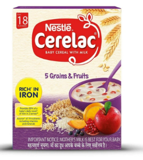 NESTLE CERELAC 5 GRAINS & FRUITS - 300 GM